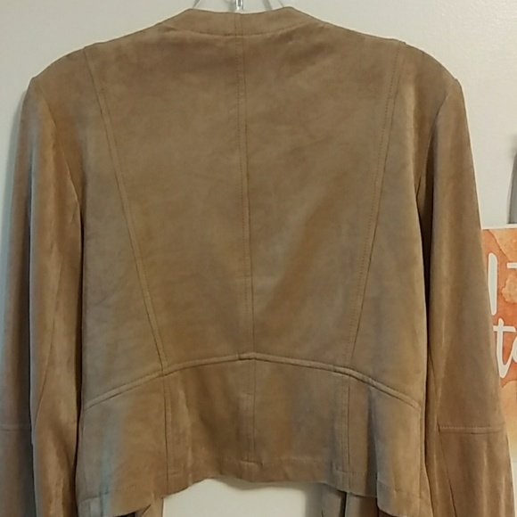 NWT Silky Soft Faux Suede Open Front Blazer - Picture 5 of 8